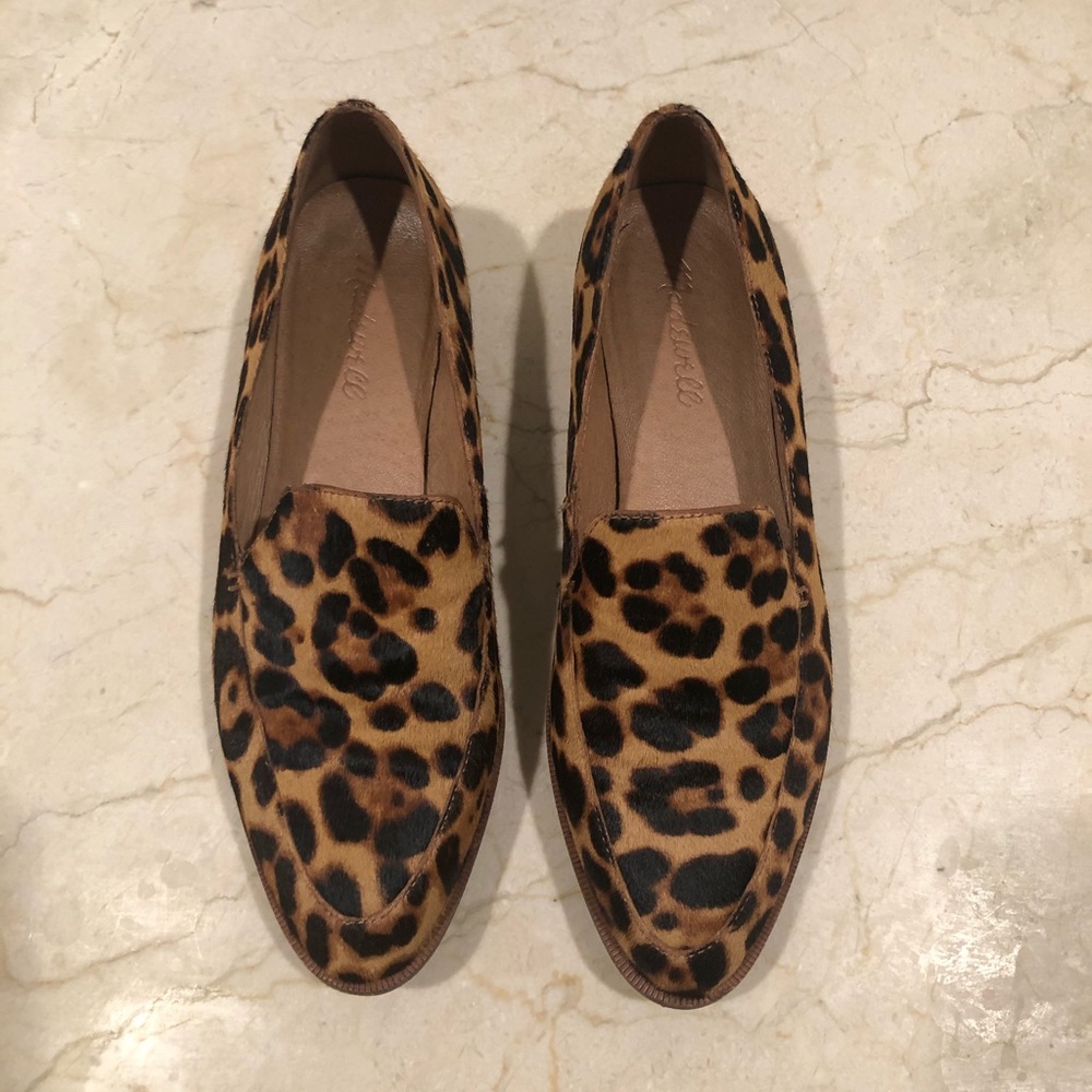 Madewell the Frances loafer leopard calf hair